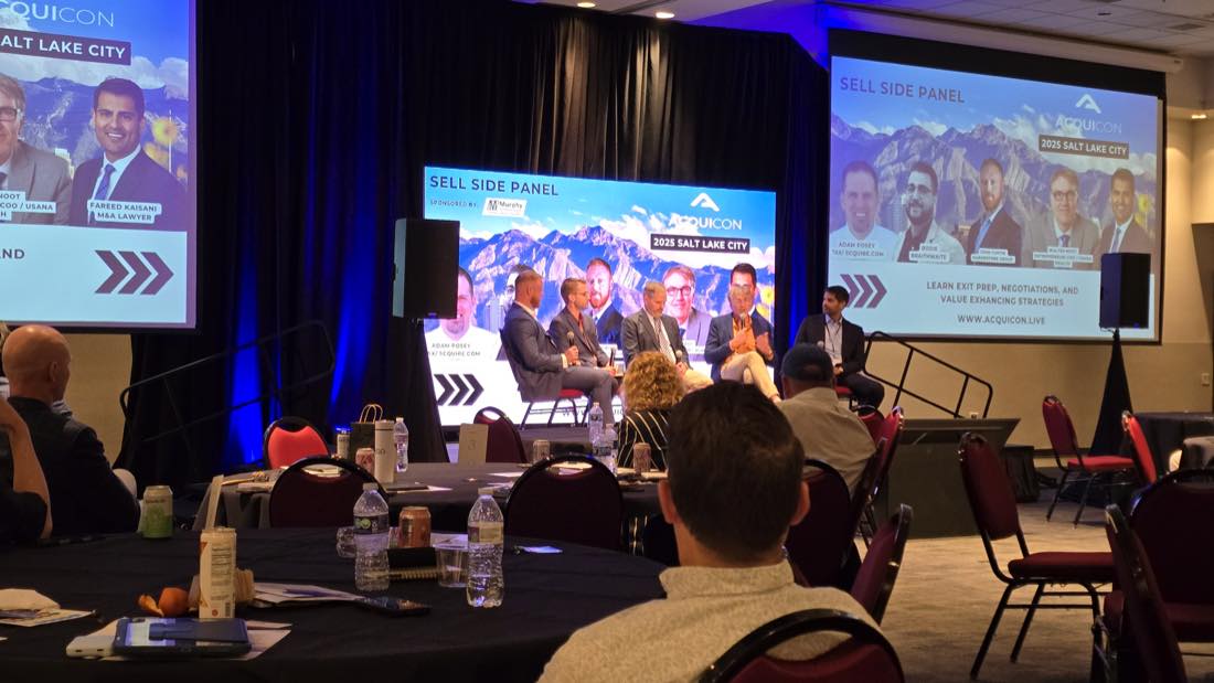 Sell Side Panel session at Acquicon covering exit preparation and negotiations